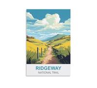 1000 Piece Jigsaws，Ridgeway National Trails Jigsaws Puzzles 1000 Pieces Classic Jigsaws Educational Games Toys ， Best Gift for Adults and Kids 70x50cm