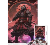 1000 Piece Jigsaws Samurai Japan Armor Puzzles for Teenagers Hand Speed Race Wishlist with Santa Claus Brainteaser Family Games (50x75cm)