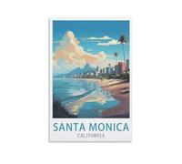 1000 Piece Jigsaws，Santa Monica Californias Puzzle 1000 Pieces, Relaxing and Challenging Gift for Adults, Teens, Seniors 38x52cm