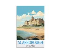 1000 Piece Jigsaws，Scarborough England Jigsaws Puzzles 1000 Pieces Classic Jigsaws Educational Games Toys ， Best Gift for Adults and Kids 70x50cm