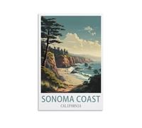 1000 Piece Jigsaws，Sonoma Coast California Home Decor Birthday Party Gift Toy for Men Women Elders Seniors 26x38cm