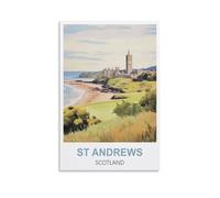 1000 Piece Jigsaws，St Andrews Scotland Posters Jigsaw Puzzles 1000 Pieces for Adults Painting Puzzle 1000 Pieces DIY Challenging Puzzles for Adults 52x38CM