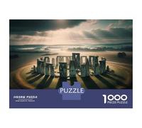 1000 Piece Jigsaws Stonehenge Ancient Wonders of The World Puzzle for Adults Toy Wall Decor Difficult Challenge Deal As Gifts for The Whole Family 70x50cm/1000pcs