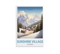 1000 Piece Jigsaws，Sunshine Village Canada Jigsaw Adult Decompression Game Puzzle Students Toys for Children Christmas Birthday Gifts 70x50cm