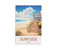 1000 Piece Jigsaws，Surfside Texas Puzzle 1000 Pieces, Relaxing and Challenging Gift for Adults, Teens, Seniors 26x38cm
