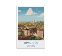 1000 Piece Jigsaws，Swindon Wiltshire Posters Puzzle 1000 Pieces Wood Puzzle Adult Children'S Educational Toy Family Decompression Game 70x50CM