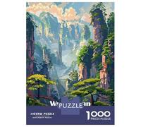 1000 Piece Jigsaws Wulingyuan Scenic Area, China Puzzle for Adults Toy Wall Decor Difficult Challenge Deal As Gifts for The Whole Family 52x38cm/1000pcs
