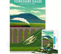 1000 Piece Jigsaws Yorkshire Dales Park Art Smooth Edge Play Focus Fun Game Cozy Time Play Birthday Game Gift(38x26cm)