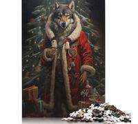 1000 Piece Jolly Wolf Christmas Adult Jigsaw Puzzle Puzzles for Adults Learning Educational Puzzle 1000pcs (75x50cm)