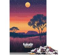 1000 Piece Kakadu National Park Sunset Puzzles for Adults Wooden Puzzles Educational Games For Kids 1000pcs (75x50cm)