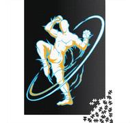 1000 Piece Kick Boxing Creative Square Jigsaw Puzzles for Adults And Wooden Puzzles Toy Intellectual Game 1000pcs (75x50cm)