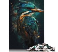 1000 Piece Kingfisher Bird Illusory Adult Puzzles Puzzles for Adults & Teenager Family Entertainment Toys 1000pcs (75x50cm)