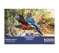 1000 Piece Kingfisher Game Puzzle Great Gift for Adults Challenging Games Home DecoRation Brainteasing Wildlife Jigsaw Puzzle for Adults And Kids 38x26cm/1000pcs