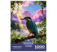 1000 Piece Kingfisher Jigsaw Puzzle for Adults - Cooperative Play & Educational Activity, Jungle Puzzle, Decoration Gifts 38x26cm/1000pcs