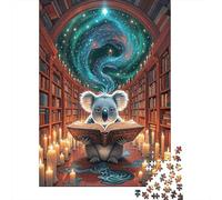 1000 Piece Koala Jigsaw Puzzles for Adults Challenge Toy Family Game Decoration Koala Star Library Jigsaws Gifts 1000pcs (75x50cm)