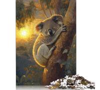 1000 Piece Koala Sunset Slumber Jigsaw Puzzles for Adults Puzzle Adult Jigsaw Puzzle Home Decoration Puzzle Toys 1000pcs (38x26cm)