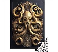 1000 Piece Kraken Golden Art Deco Jigsaw Puzzlesfor Adults Puzzle Jigsaws for Adults Unique Home Decor And Gifts 1000pcs (75x50cm)