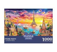 1000 Piece Kremlin Russia Jigsaw Puzzle for Adults Kids, Family Activity Puzzles Challenging & Gift-Ready Toy 38x26cm/1000pcs