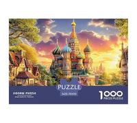 1000 Piece Kremlin Russia Jigsaw Puzzle for Adults Kids, Family Activity Puzzles Challenging & Gift-Ready Toy 70x50cm/1000pcs