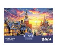 1000 Piece Kremlin Russia Jigsaw Puzzle for Adults Kids, Family Activity Puzzles Challenging & Gift-Ready Toy 70x50cm/1000pcs