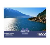 1000 Piece Lake Garda Puzzle for Adults & Kids - Eco-Friendly Family Activity, Bonding Through A Shared Challenge 38x26cm/1000pcs