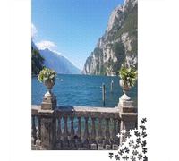 1000 Piece Lake Garda Puzzle for Adults & Kids - Eco-Friendly Family Activity, Bonding Through A Shared Challenge 70x50cm/1000pcs