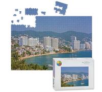 1000 Piece Large Jigsaw Puzzles for Adults, acapulco beachfront mexico famous resort pictures the Challenge Stitch Wooden Puzzle Creative Games Gifts Ideas for Women Men Teens