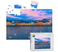 1000 Piece Large Jigsaw Puzzles for Adults, Across Galway Harbour Ireland the Challenge Stitch Wooden Puzzle Creative Games Gift Ideas for Women Men Teens