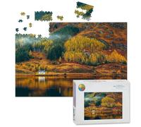 1000 Piece Large Jigsaw Puzzles for Adults, Autumn colours Highlands the Challenge Stitch Wooden Puzzle Creative Games Gifts Ideas for Women Men Teens