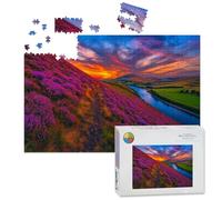 1000 Piece Large Jigsaw Puzzles for Adults, Beautiful landscape scottish nature the Challenge Stitch Wooden Puzzle Creative Games Gifts Ideas for Women Men Teens