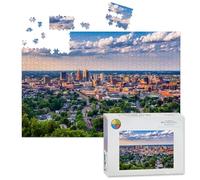 1000 Piece Large Jigsaw Puzzles for Adults, birmingham alabama skyline alabamas pictures the Challenge Stitch Wooden Puzzle Creative Games Gifts Ideas for Women Men Teens