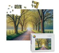 1000 Piece Large Jigsaw Puzzles for Adults, Cades Cove Great Smoky Mountains National Park Scenic Landscape Spring the Challenge Stitch Wooden Puzzle Creative Games Gift Ideas for Women Men Teens