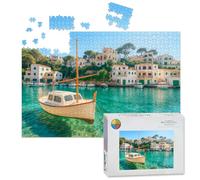 1000 Piece Large Jigsaw Puzzles for Adults, Cala Figuera Mallorca Spain the Challenge Stitch Wooden Puzzle Creative Games Gifts Ideas for Women Men Teens