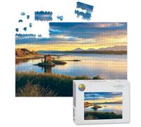 1000 Piece Large Jigsaw Puzzles for Adults, castle stalker scotland landscape pictures the Challenge Stitch Wooden Puzzle Creative Games Gifts Ideas for Women Men Teens