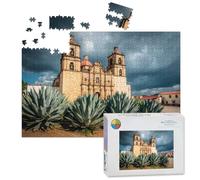 1000 Piece Large Jigsaw Puzzles for Adults, Church Santo Domingo de Guzman Oaxaca Mexico the Challenge Stitch Wooden Puzzle Creative Games Gifts Ideas for Women Men Teens