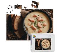 1000 Piece Large Jigsaw Puzzles for Adults, Cullen Skink soup undyed smoked haddock the Challenge Stitch Wooden Puzzle Creative Games Gifts Ideas for Women Men Teens
