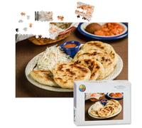 1000 Piece Large Jigsaw Puzzles for Adults, dish pupusas others mexican food table the Challenge Stitch Wooden Puzzle Creative Games Gifts Ideas for Women Men Teens