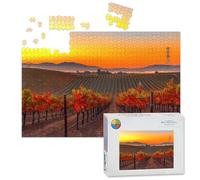 1000 Piece Large Jigsaw Puzzles for Adults, Early Morning Vieyard Napa Valley California the Challenge Stitch Wooden Puzzle Creative Games Gift Ideas for Women Men Teens