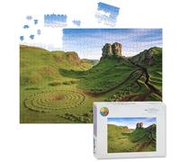 1000 Piece Large Jigsaw Puzzles for Adults, Fairy Glen Skye Island Scotland landscape summer the Challenge Stitch Wooden Puzzle Creative Games Gifts Ideas for Women Men Teens