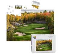 1000 Piece Large Jigsaw Puzzles for Adults, Fall Golf Scenic Muskoka Region Ontario the Challenge Stitch Wooden Puzzle Creative Games Gifts Ideas for Women Men Teens