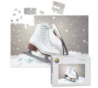 1000 Piece Large Jigsaw Puzzles for Adults, figure skates ice skatings pictures the Challenge Stitch Wooden Puzzle Creative Games Gift Ideas for Women Men Teens