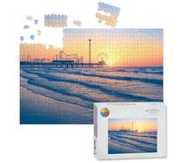 1000 Piece Large Jigsaw Puzzles for Adults, Galveston Texas the Challenge Stitch Wooden Puzzle Creative Games Gift Ideas for Women Men Teens