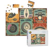 1000 Piece Large Jigsaw Puzzles for Adults, Garage car repair service rusty metal Vehicle mechanic the Challenge Stitch Wooden Puzzle Creative Games Gift Ideas for Women Men Teens