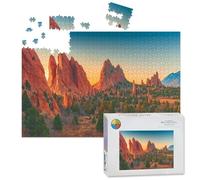 1000 Piece Large Jigsaw Puzzles for Adults, Garden Gods Colorado Springs Colorado the Challenge Stitch Wooden Puzzle Creative Games Gift Ideas for Women Men Teens