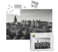 1000 Piece Large Jigsaw Puzzles for Adults, Glasgow Cathedral from Necropolis the Challenge Stitch Wooden Puzzle Creative Games Gifts Ideas for Women Men Teens