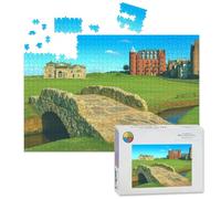 1000 Piece Large Jigsaw Puzzles for Adults, golf old course st andrews scotland old bridges pictures the Challenge Stitch Wooden Puzzle Creative Games Gift Ideas for Women Men Teens