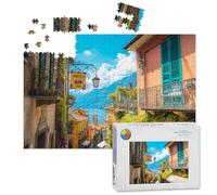 1000 Piece Large Jigsaw Puzzles for Adults, Italy Bellagio Lake Como Picturesque the Challenge Stitch Wooden Puzzle Creative Games Gifts Ideas for Women Men Teens