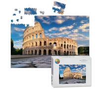 1000 Piece Large Jigsaw Puzzles for Adults, Italy Colosseum sunset Rome Italy the Challenge Stitch Wooden Puzzle Creative Games Gifts Ideas for Women Men Teens