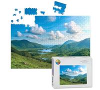 1000 Piece Large Jigsaw Puzzles for Adults, Lakes Killarney along Ring Kerry County Kerry Ireland the Challenge Stitch Wooden Puzzle Creative Games Gift Ideas for Women Men Teens