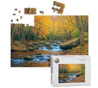 1000 Piece Large Jigsaw Puzzles for Adults, Little River Great Smoky Mountains National Park Tennessee the Challenge Stitch Wooden Puzzle Creative Games Gift Ideas for Women Men Teens